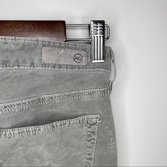 AG - Adriano Goldschmed Grey Corduroy 'The Legging Super Skinny' Mid-Rise Pant - Picture 12 of 14
